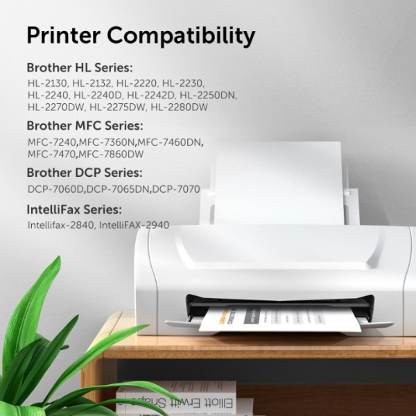 MCYCOLOR Tn450 Toner Cartridge High Yield Replacement for Brother TN-450 TN420 Compatible with HL-2270DW HL-2280DW MFC-7360N MFC-7860DW DCP-7065DN Printer (4 Black)